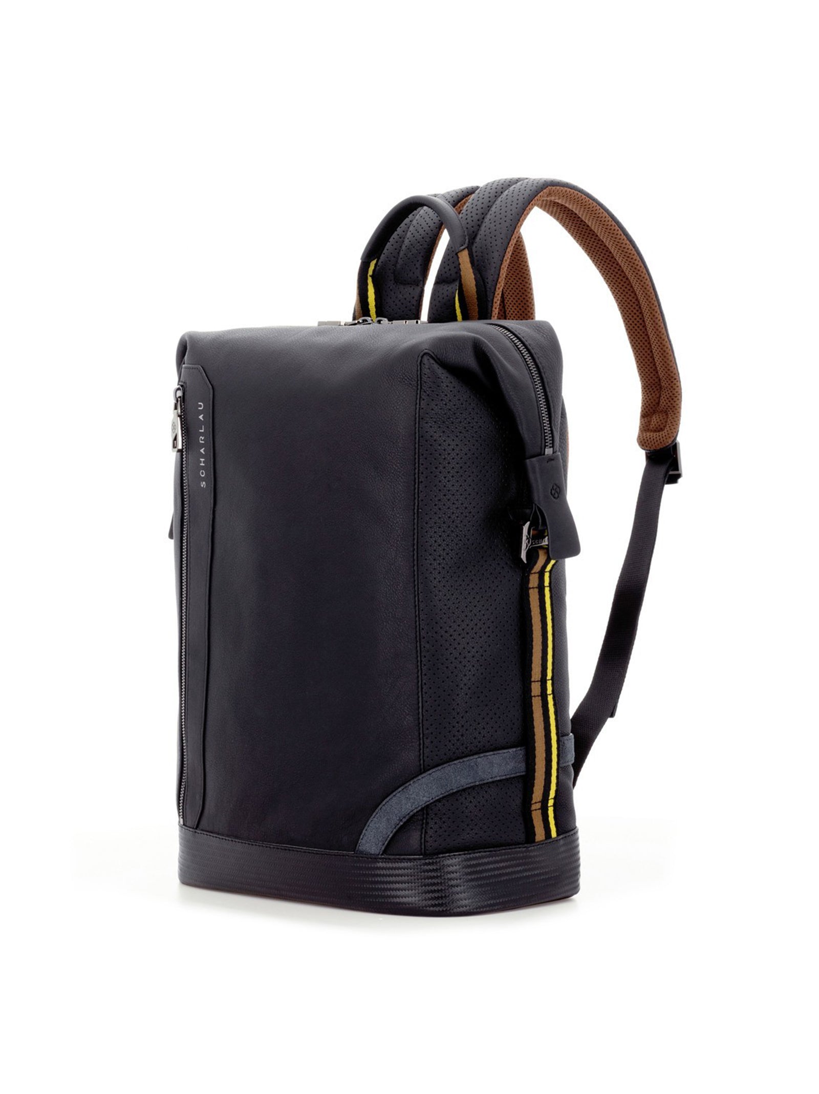 Blondin Zaino Pelle Zip Verticale-2