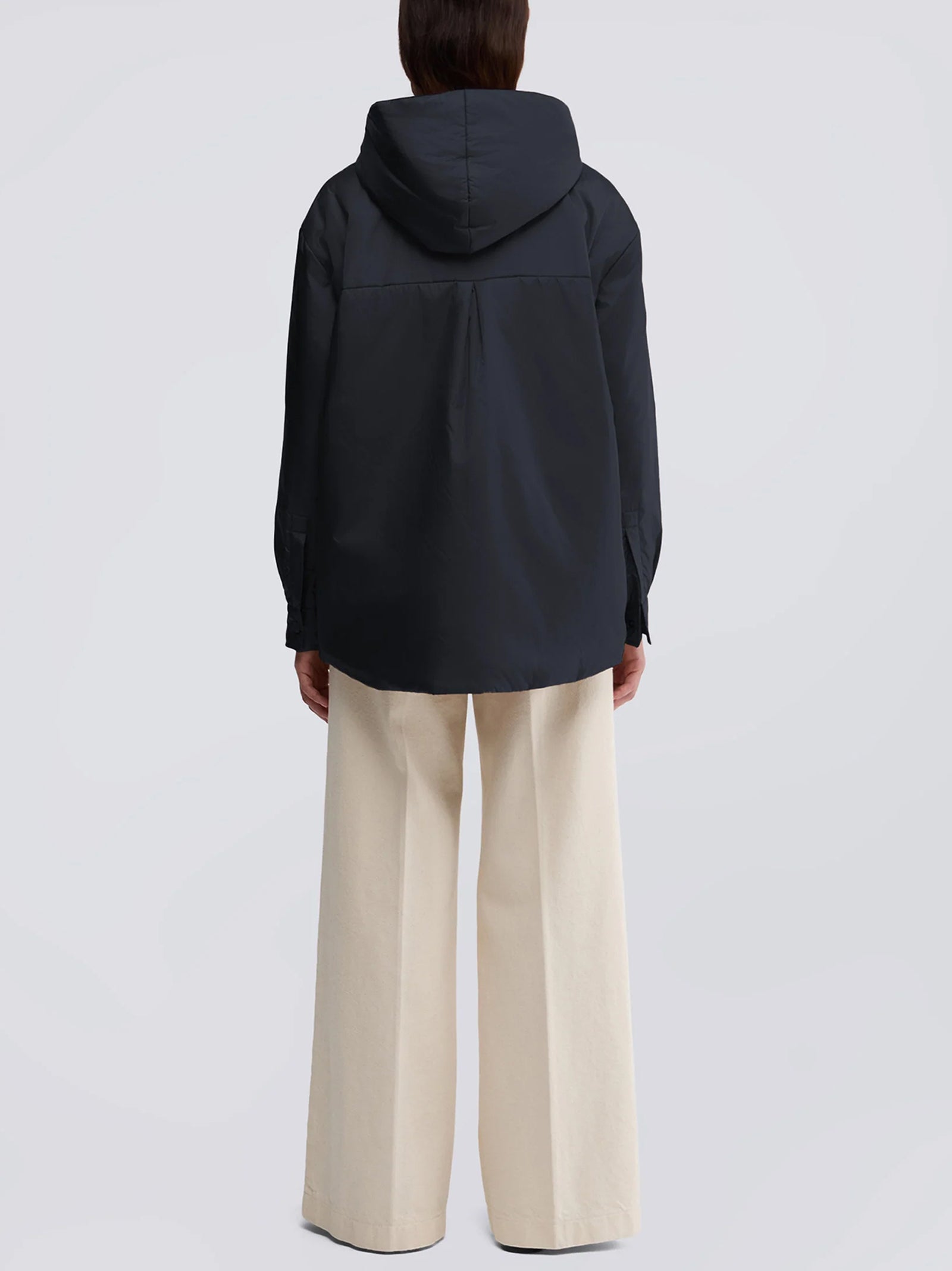 Aspesi Giubbotto Beth Con Cappuccio Nero-2