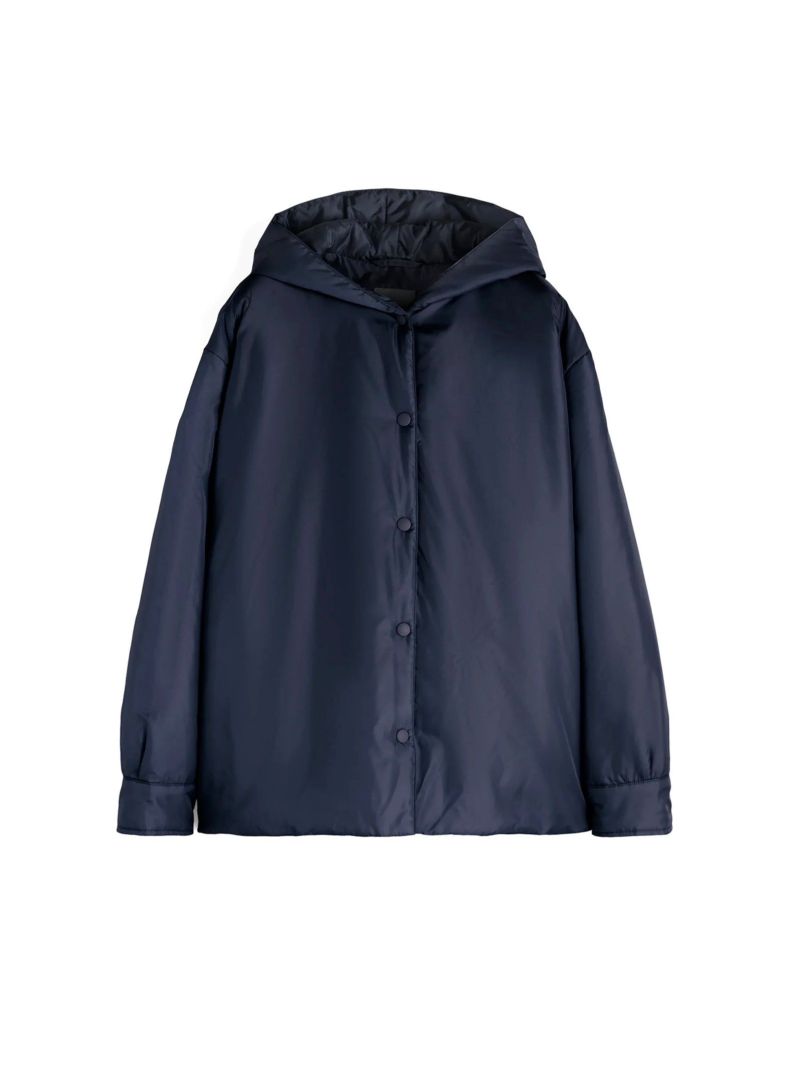 Aspesi Giubbotto Beth Con Cappuccio - Navy-1