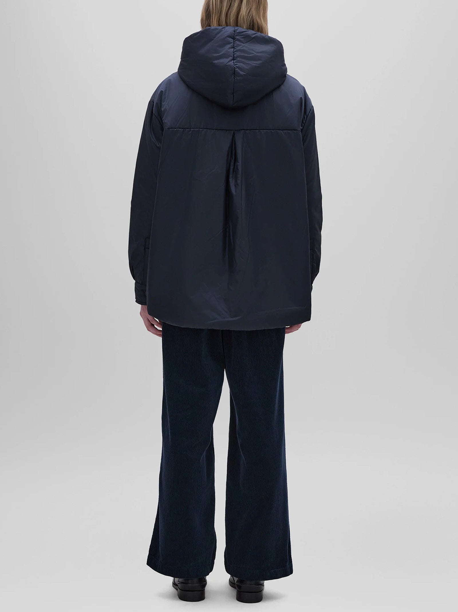 Aspesi Giubbotto Beth Con Cappuccio - Navy-3