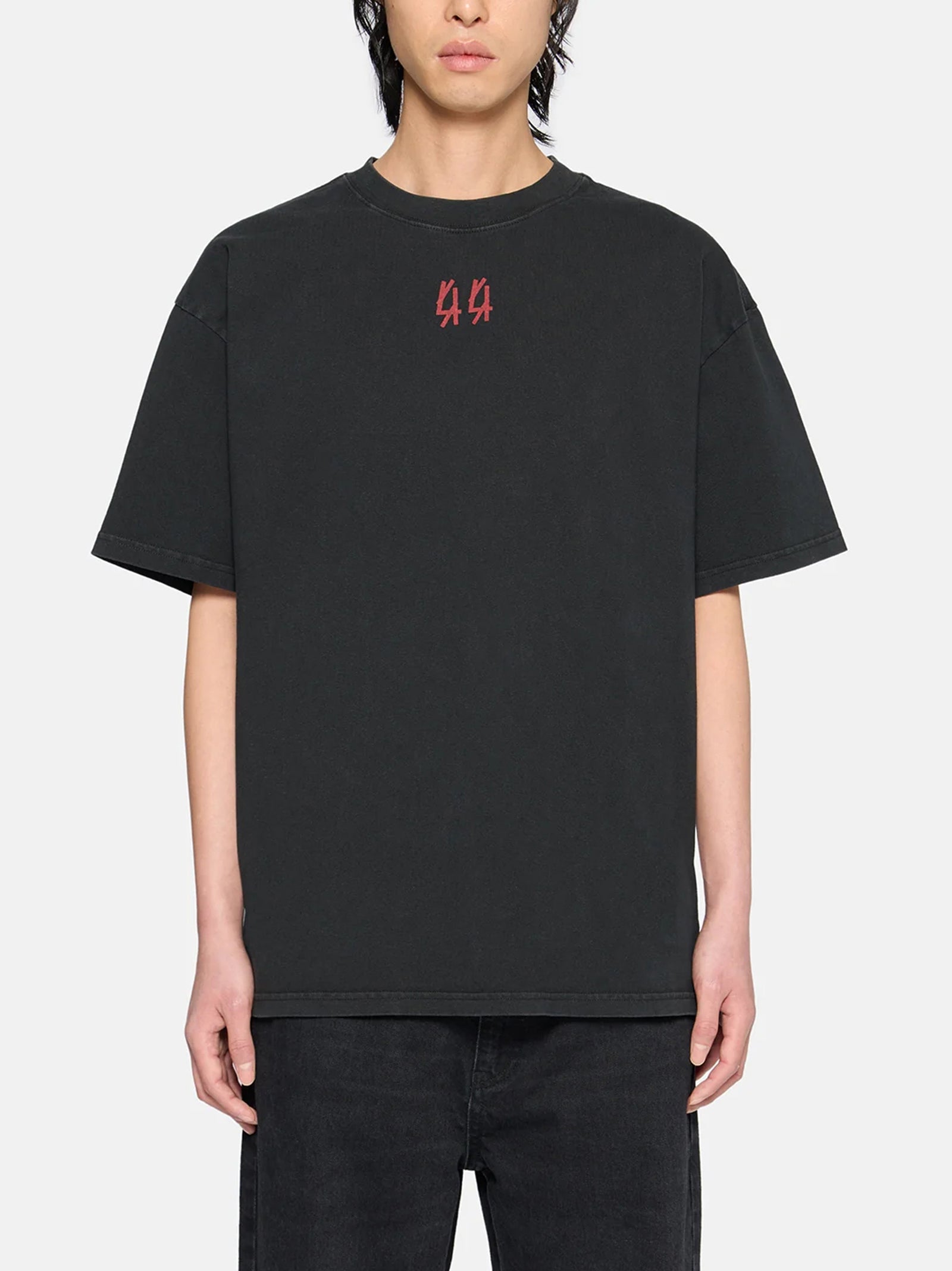 44 Label T-Shirt Drip Nera-3