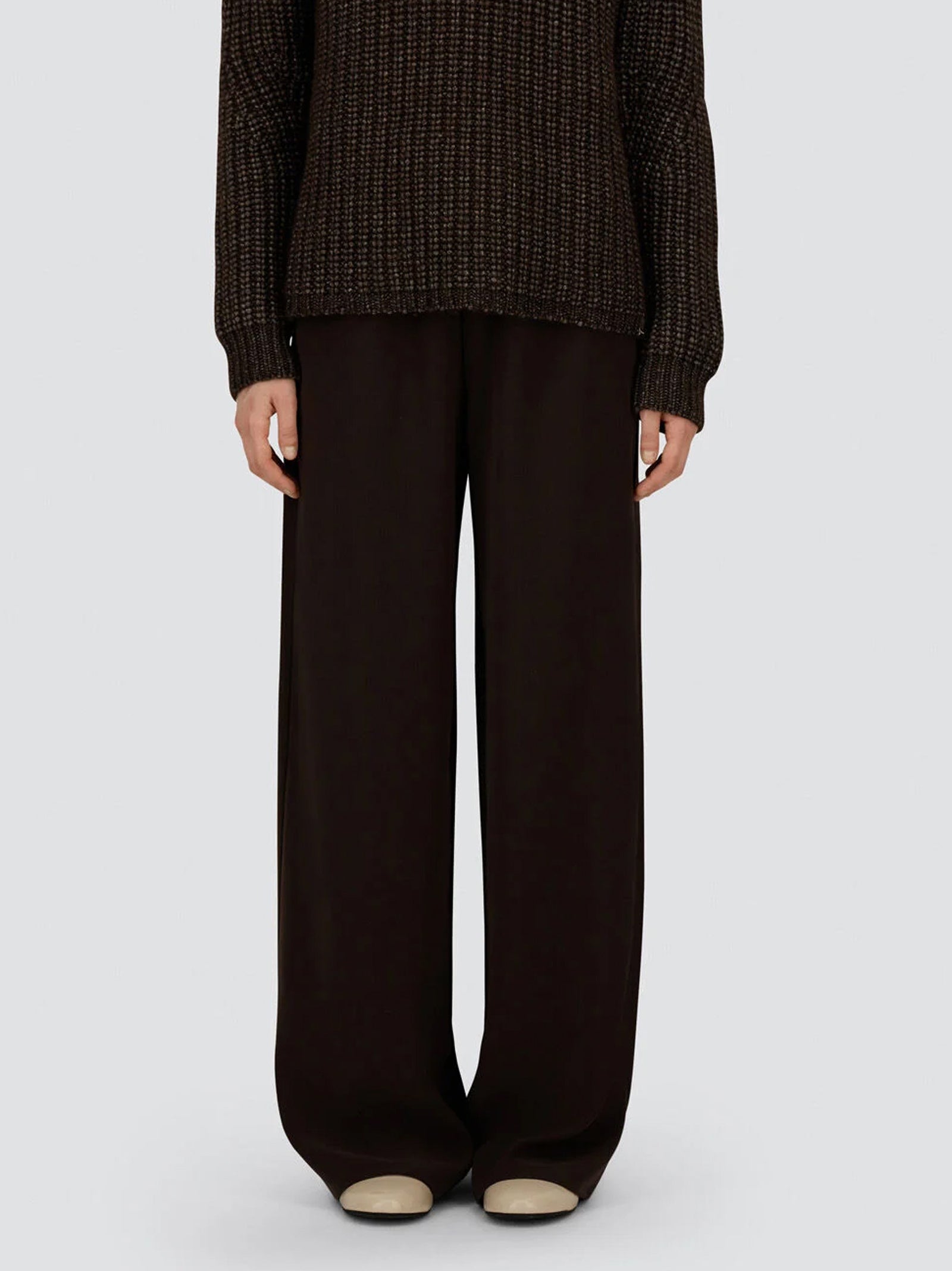 Herno Pantaloni In Matt Crepe Satin-3
