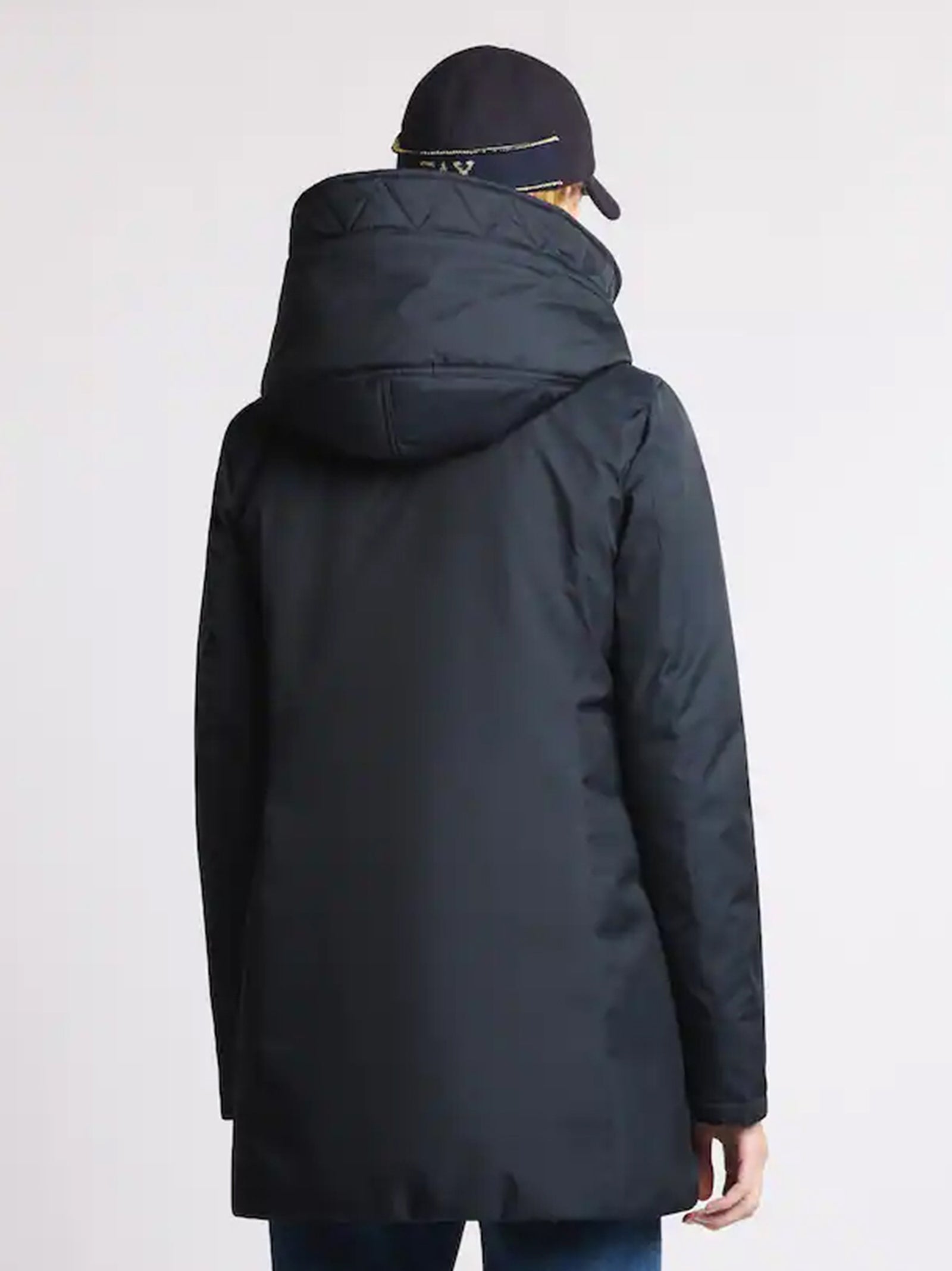 Fay Toggle Coat Tecnico Db Front Blu-3