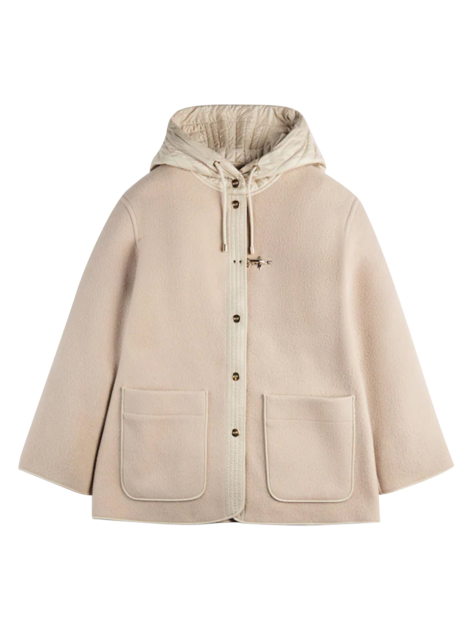 Fay Caban Lana E Cashemere Gancio Beige-1