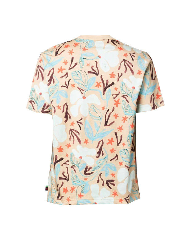 Sea Floral Print T-shirt-2