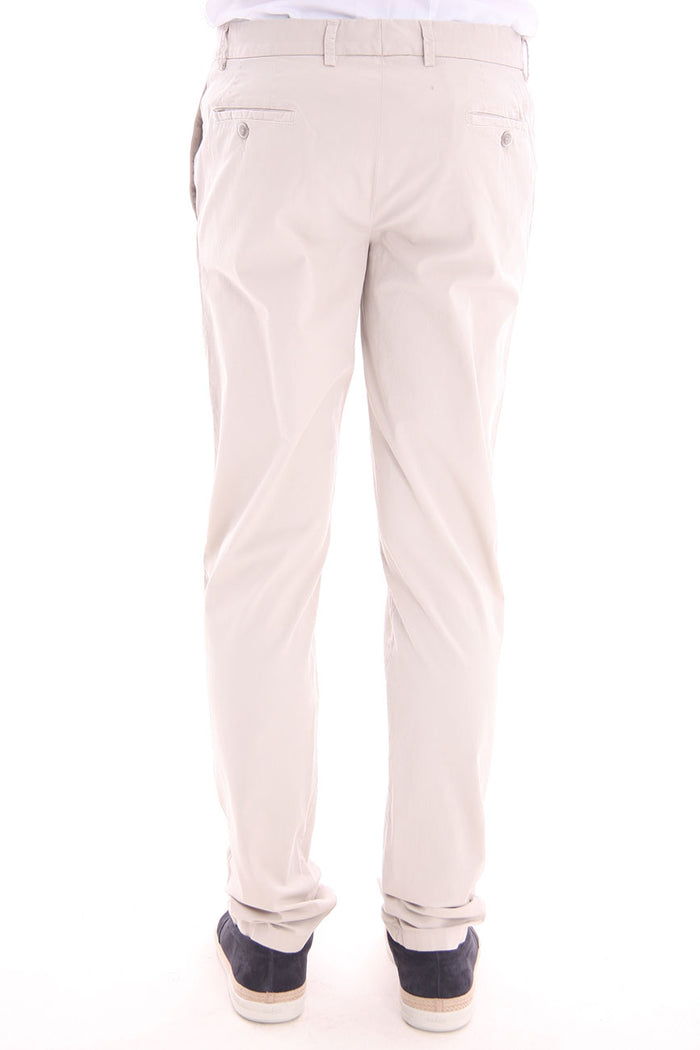Pantaloni Chinos In Cotone Stretch Beige-3