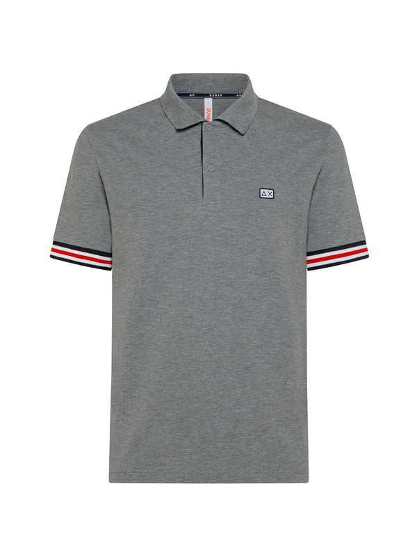 Polo Stripes On Front Placket&cuffs El.