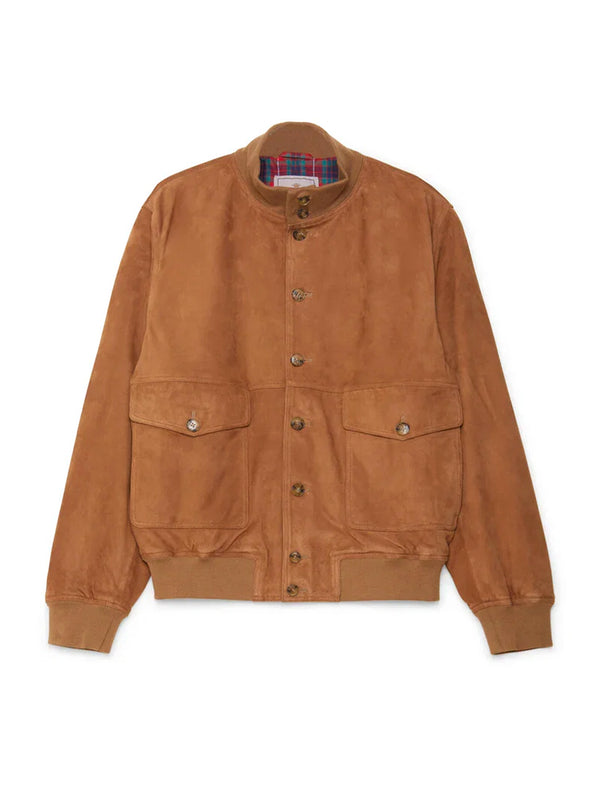 Baracuta Suede Blouson Tobacco