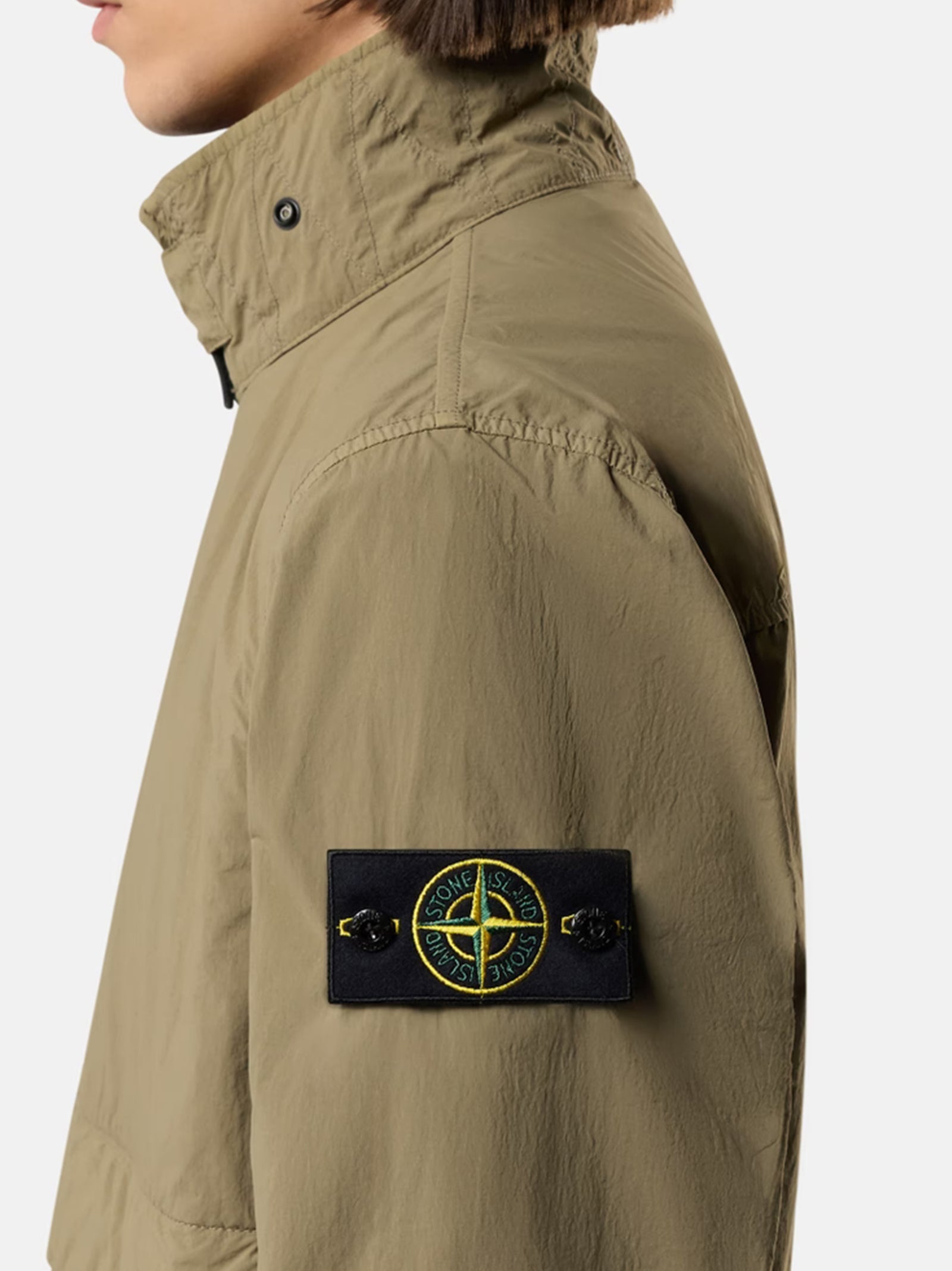 Stone Island Jacket Zip Verde Militare-4