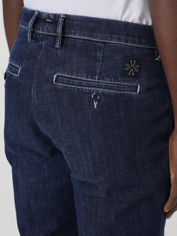 Blue Jeans with America Pockets-3