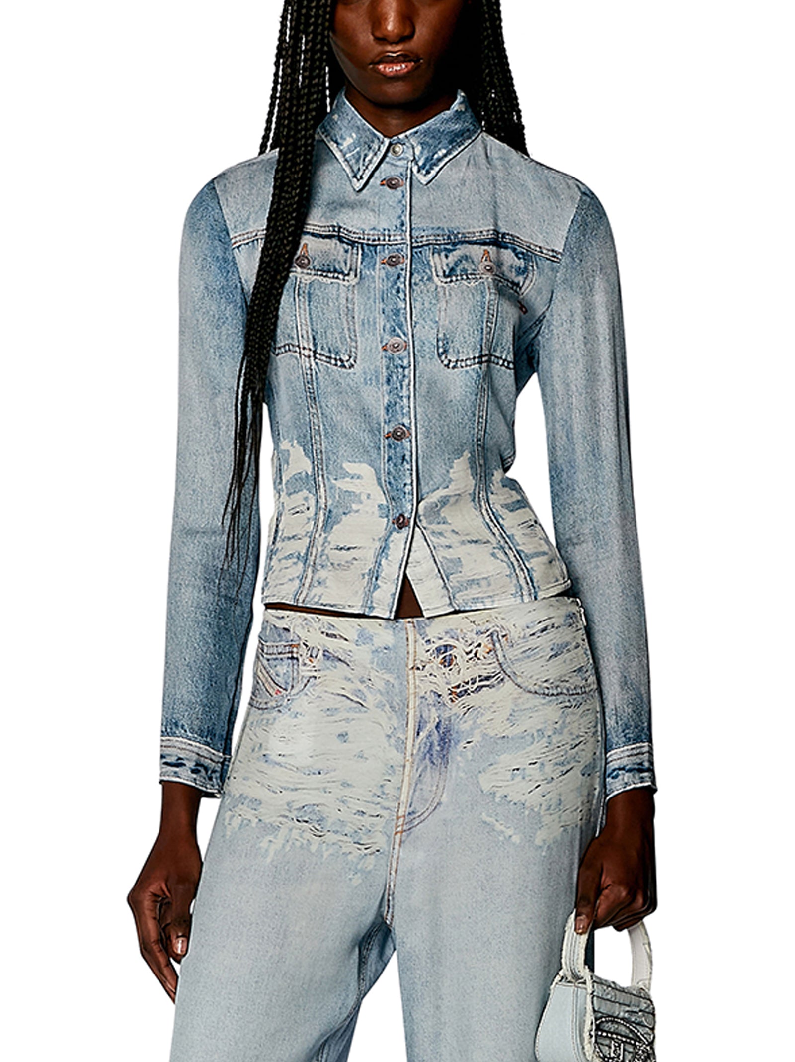Camicia Corta Denim-2
