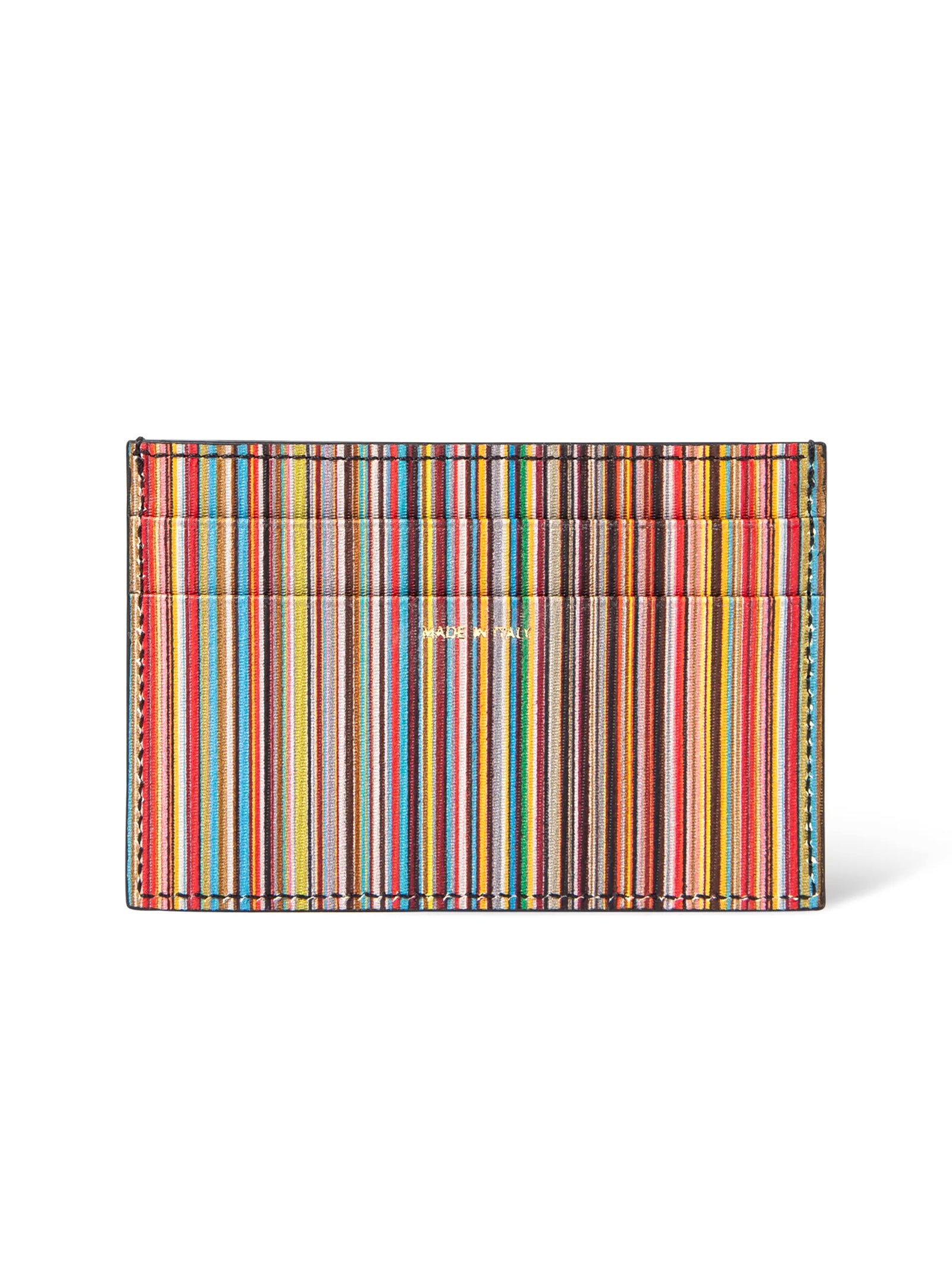 Portacarte Signature Stripe-1