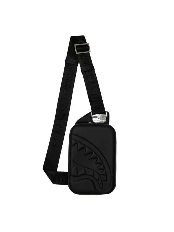 Tracolla Sprayground Printed Zipper Hard-Shell Sling Nera