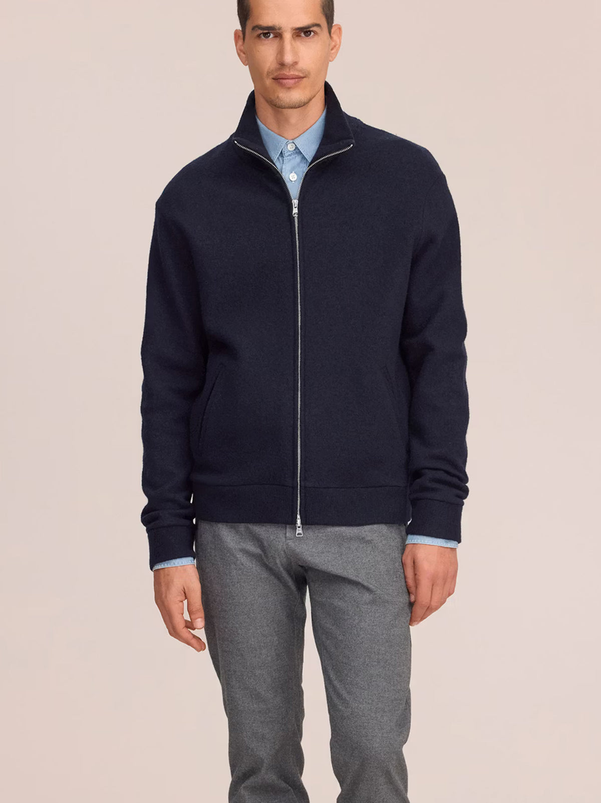 Nn.07 Boiled Full Zip Blue-2