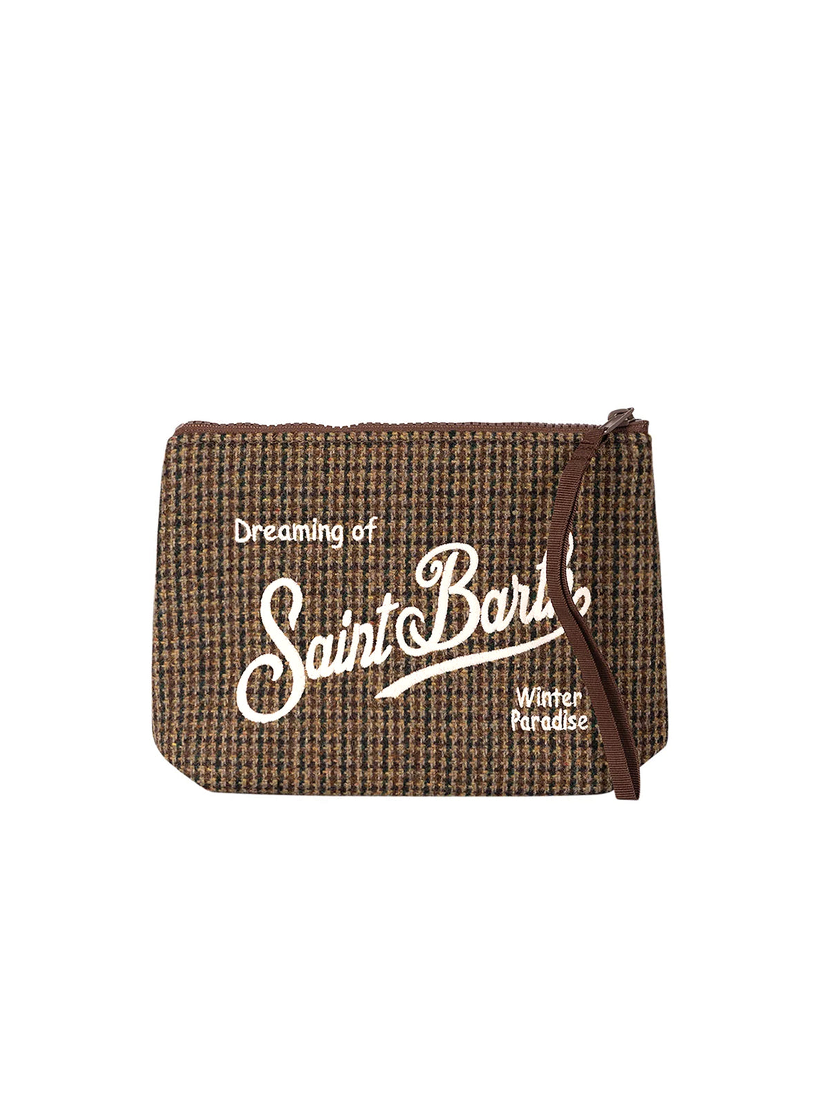 Saint Barth Pochette Aline Wool Pdp Brown-2