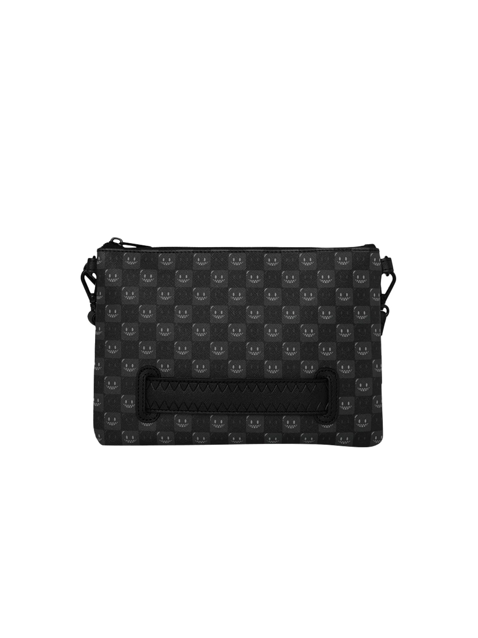 Sprayground Sharks In Paris Wtf Bubbly Black Check Crossover-2