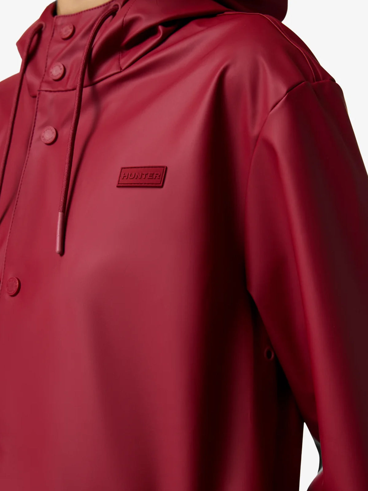 Hunter Giubbino Jo PU Raincoat Merlot-2