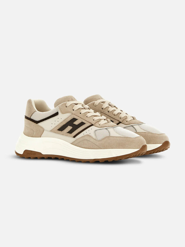 Sneakers Hogan Hyperlight Beige Marrone-2