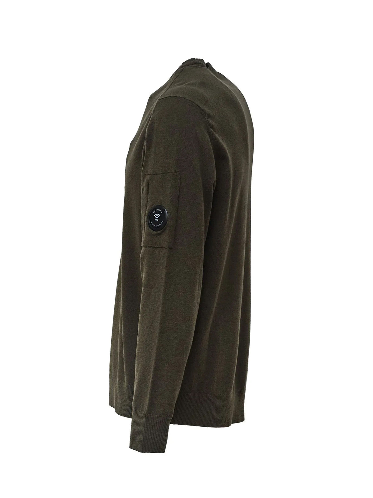 Cp Company Maglia Girocollo Lana Merino Ivy Green-3
