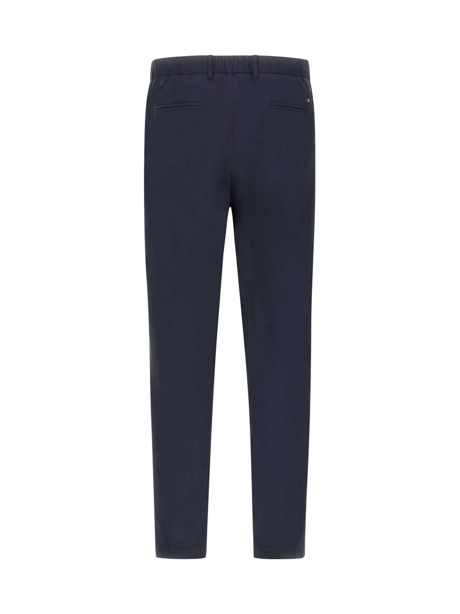 Herno Pantaloni Resort In Micromodal Stretch Blu-2