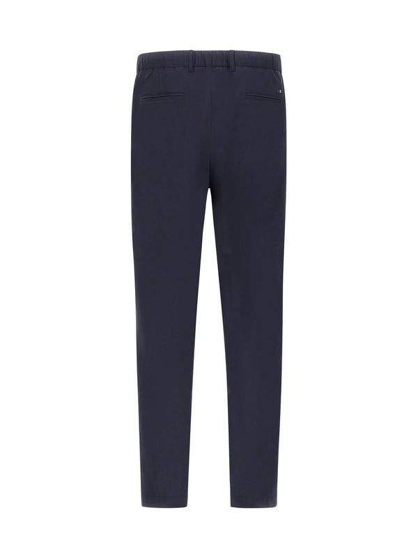 Herno Pantaloni Resort In Micromodal Stretch Blu-2