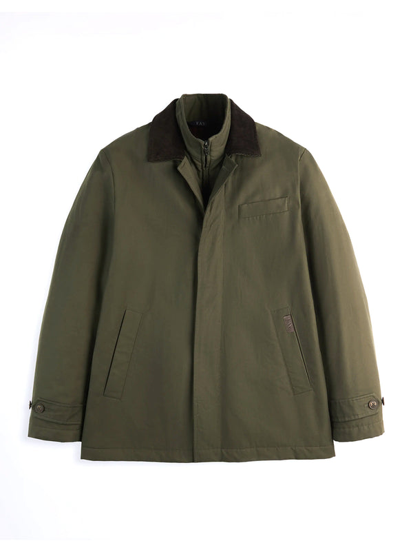 Fay Morning Raincoat Corto In Faille Di Cotone E Nylon
