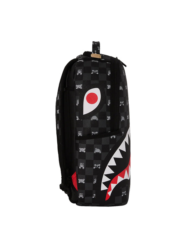Gray Peeking Character Check Dlxsv Backpack-2
