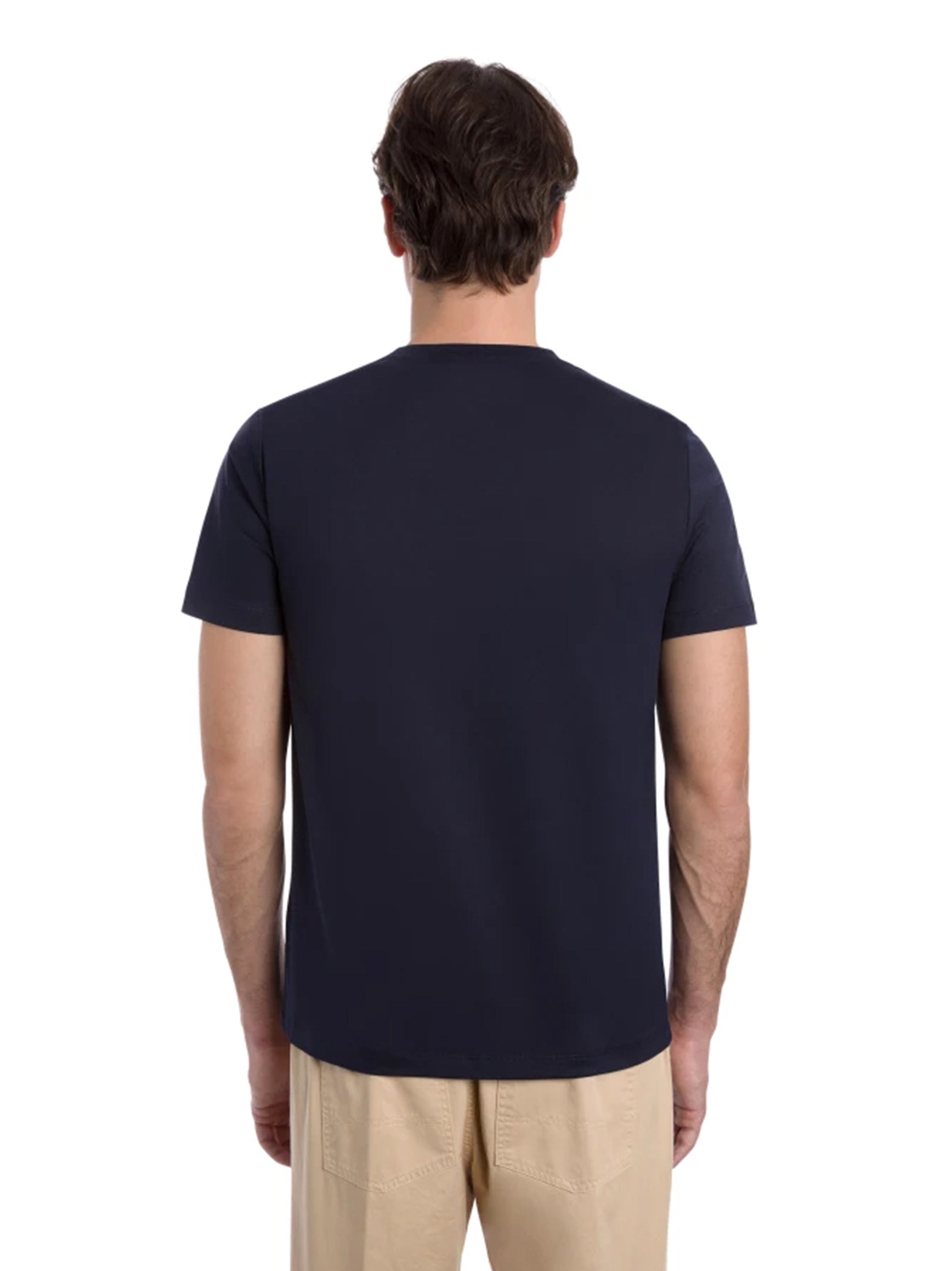 Dondup T-Shirt Girocollo Regular In Jersey Blu Universo-3