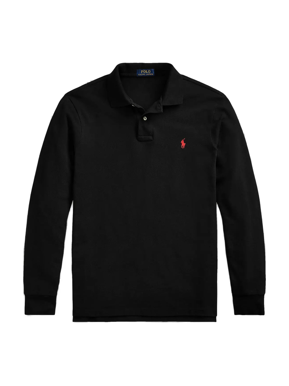 Polo Ralph Lauren Polo Piquet Maniche Lunghe Nera-1