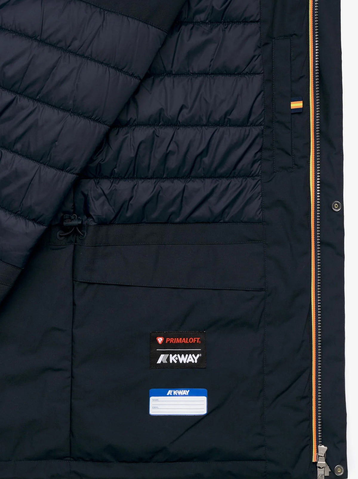 K-Way Giacca Manuene Warm Micro Canvas Blue Depth-4