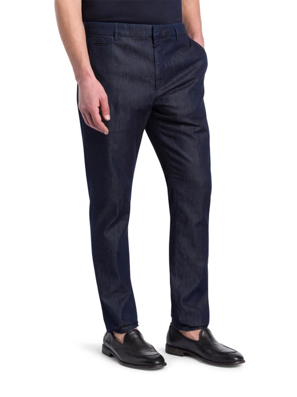 Dondup Pantaloni Joe Carrot In Denim Fisso Blu-2