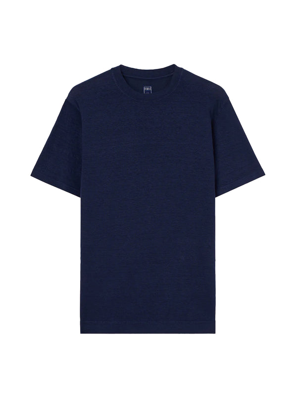 Extreme T-shirt girocollo in lino-FEDELI-TUD00151 2