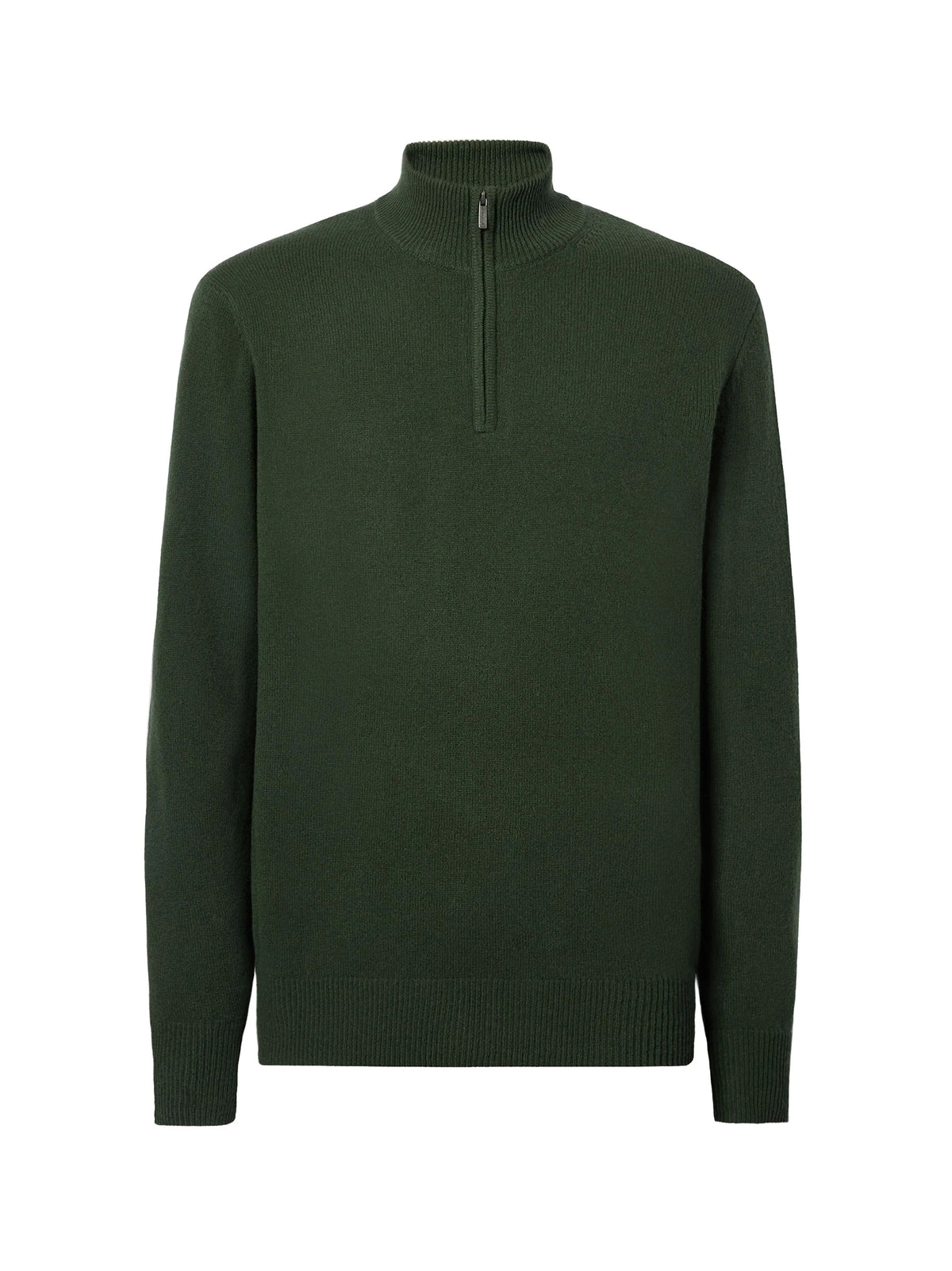 Saint Barth Pullover A Mezza Zip Jermyn In Lambswool Verdone-1