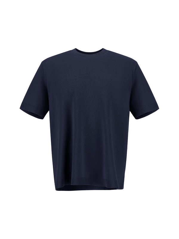 T-Shirt Jersey Knit Effect di HERNO - uomo blu