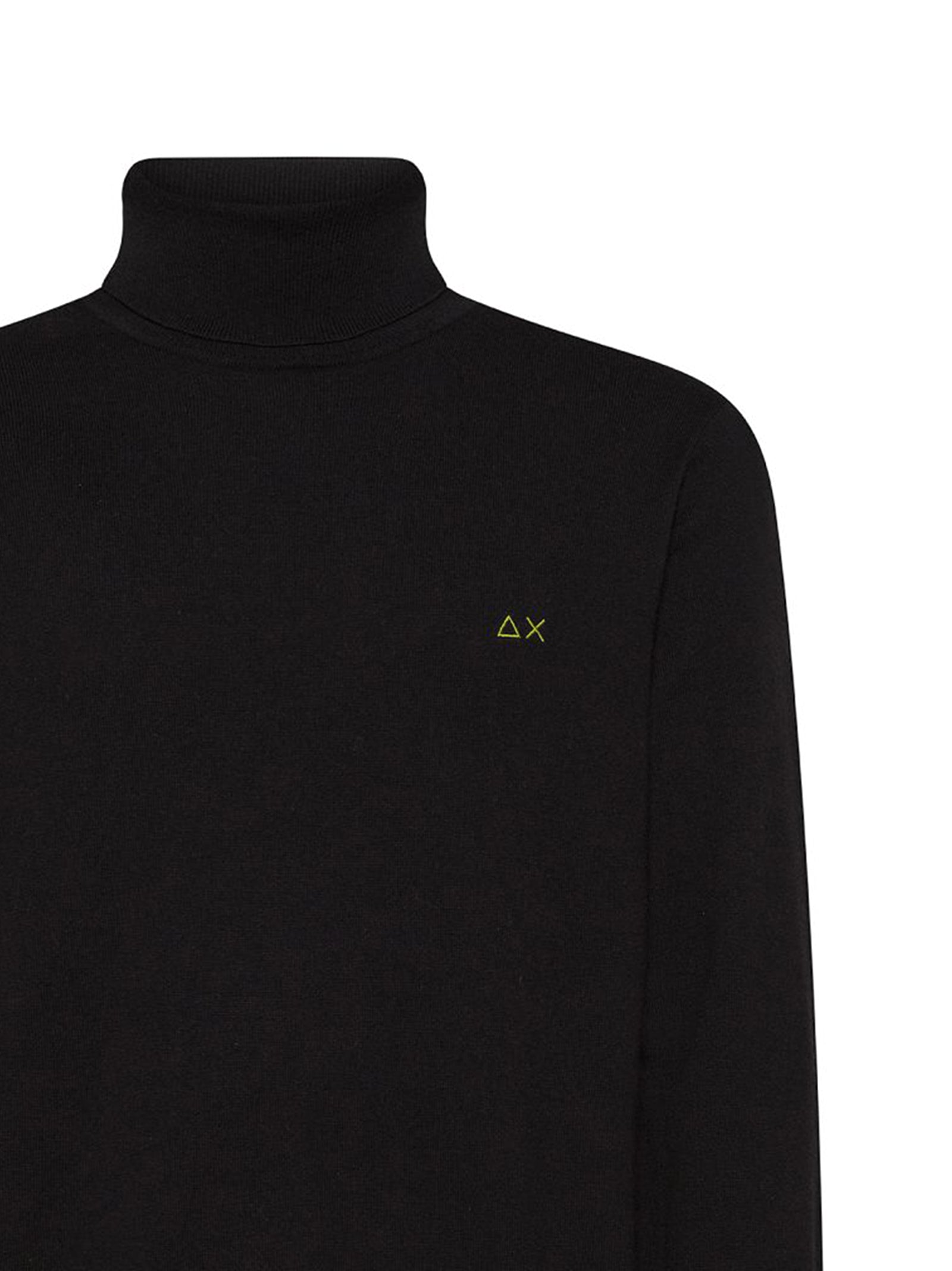 Sun68 Maglia Dolcevita In Cotone E Lana Nero-2