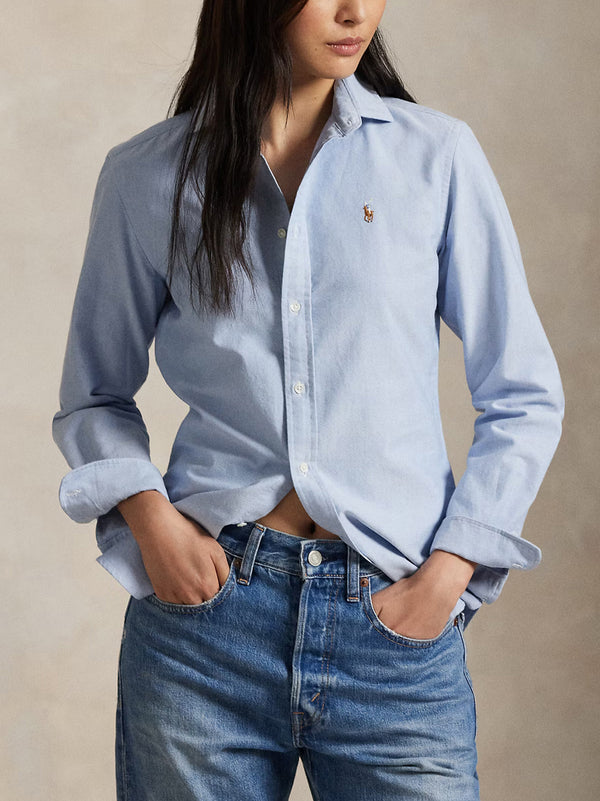 Polo Ralph Lauren Camicia Slim Celeste-2
