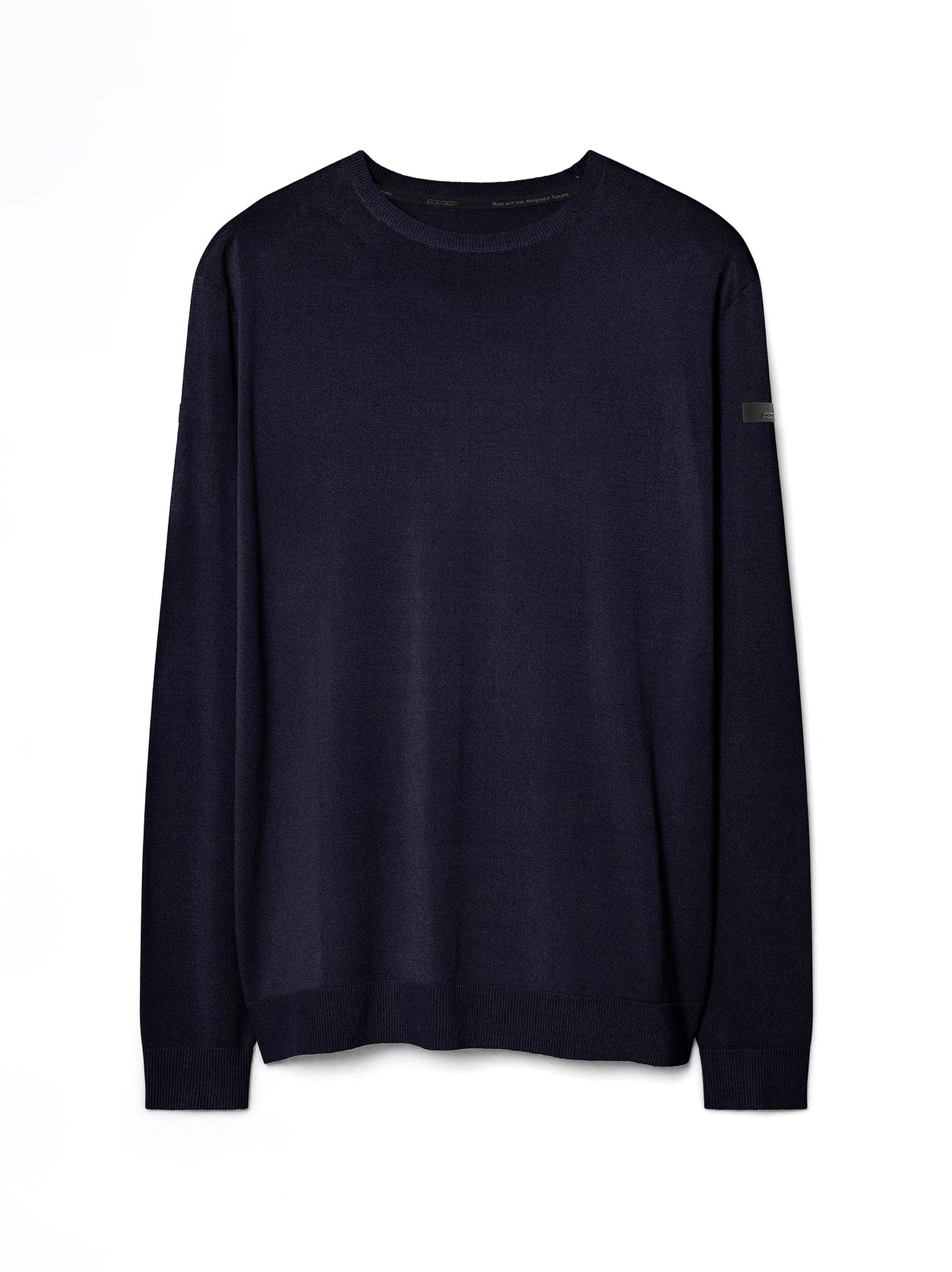 Rrd Maglia Maxell Round Knit  Blue Black-1