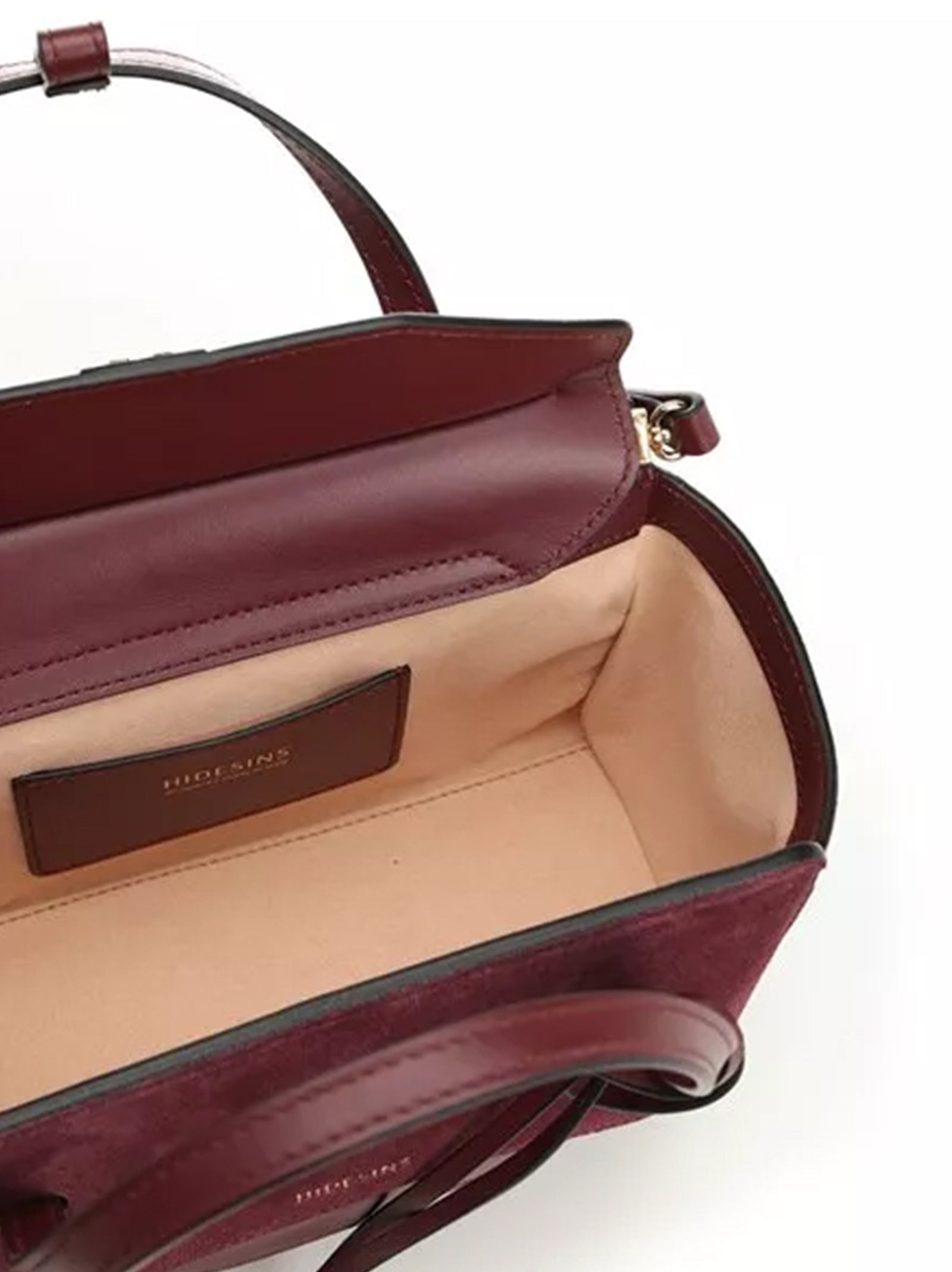 Hidesins Bag Flap S Suede Prugna-3