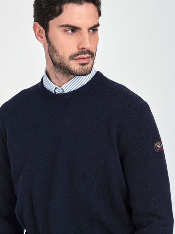 Maglia Girocollo In Lana-2