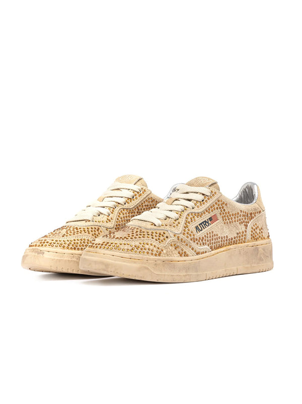 Autry Sneakers Medalist Low Wom Strass-2