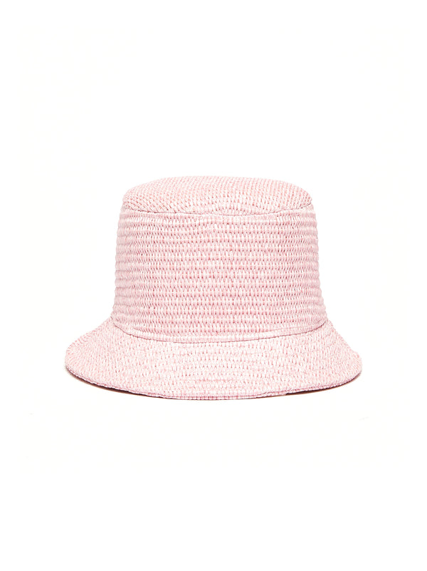 Cappello Effetto Rafia Rose