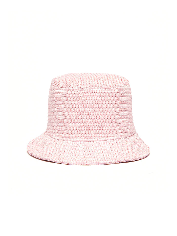 Cappello Effetto Rafia Rose-1