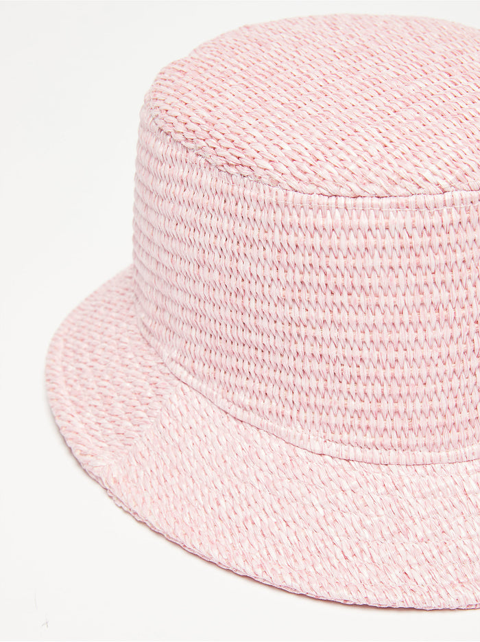 Cappello Effetto Rafia Rose-2