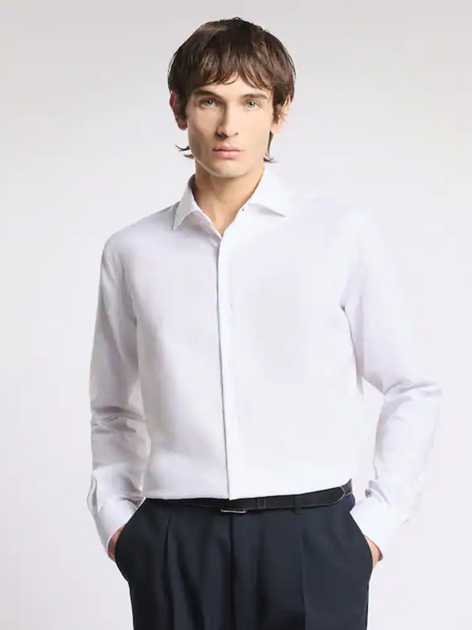 Camicia Travel Regular Fit In Cotone-2