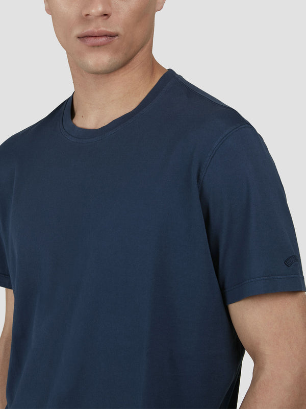 T-Shirt In Light Jersey Di Cotone Tinto Capo-2