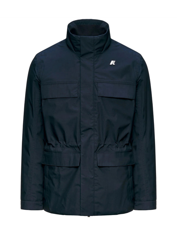 K-Way Giacca Manuene Warm Micro Canvas Blue Depth