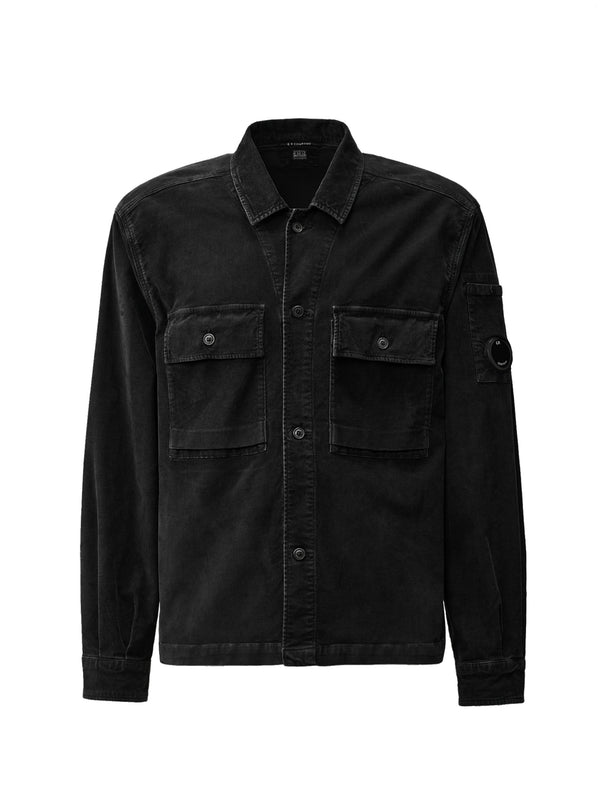 Corduroy Buttoned Utility Overshirt