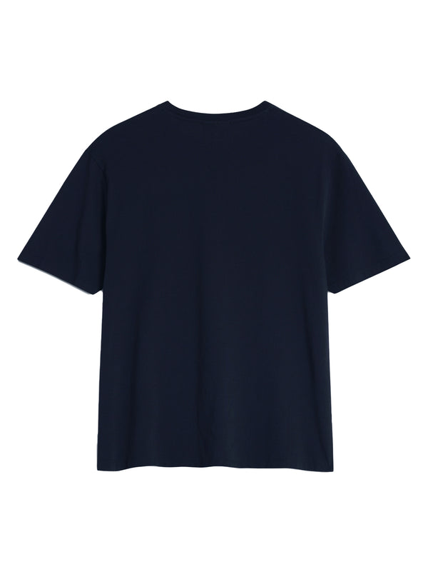 Maison Kitsune Fox Head Regular Tee-Shirt Classic Navy-2