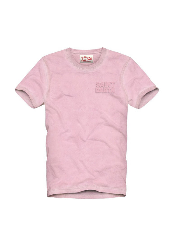 T-Shirt Vintage Patch di SAINT BARTH - uomo rosa