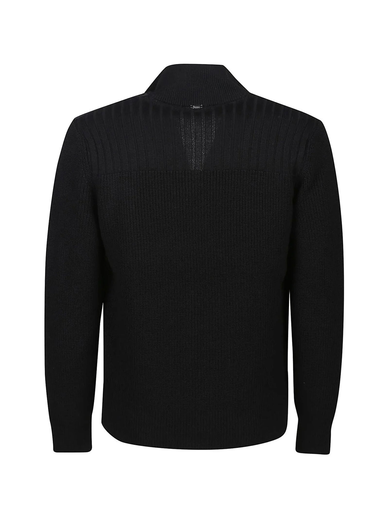 Herno Giubbino Maglia E Nylon Nero-2
